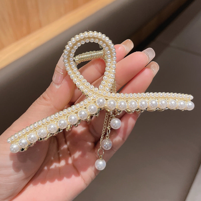 Pearl Tassel Alloy Hair Clip L4157