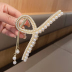 Pearl Tassel Alloy Hair Clip L4157
