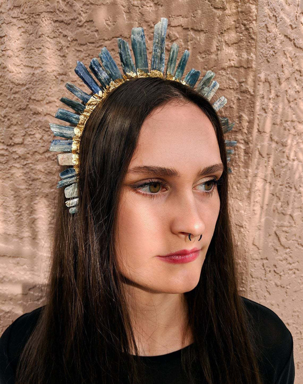 Kyanite Irregular Stone Headband L4160