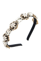 Baroque Pearl Glass Drill Headband L4180