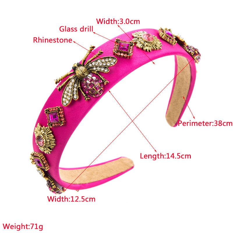 Bee Rhinestone Headband L4181