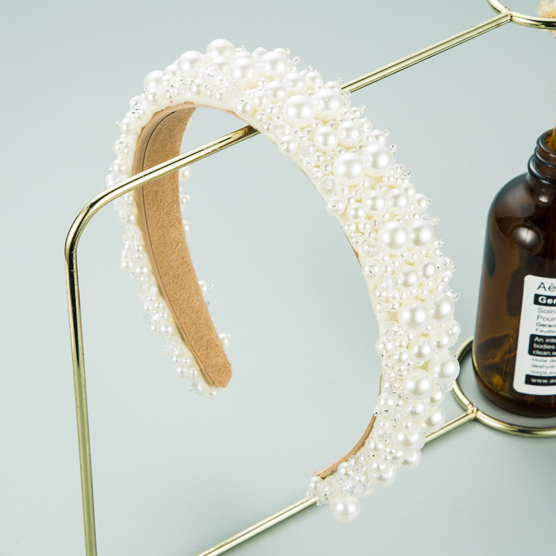 Pearl Crystal Headband L4191