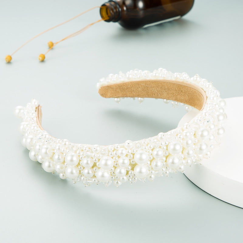 Pearl Crystal Headband L4191