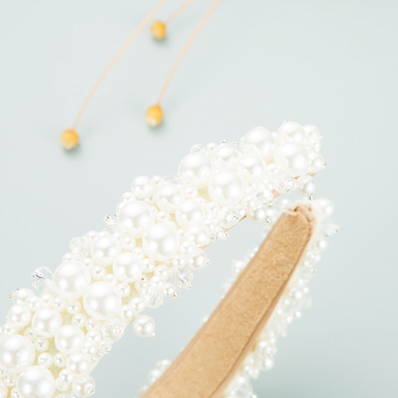 Pearl Crystal Headband L4191