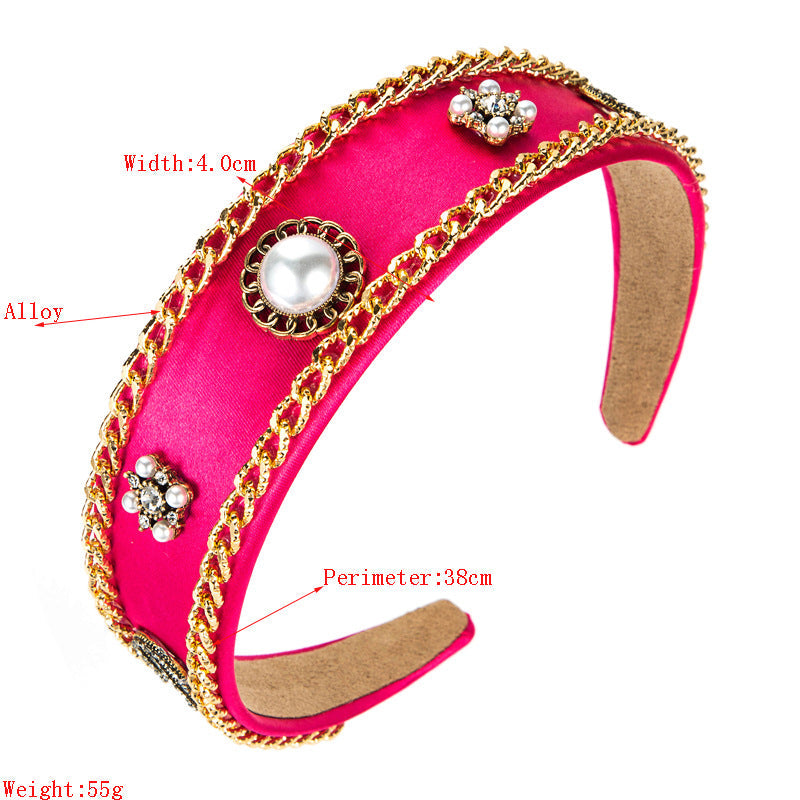 Pearl Chain Headband L4193