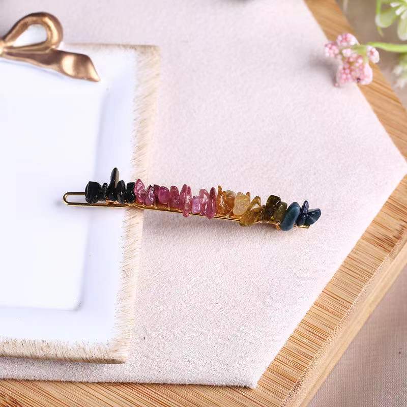 Irregular Stone Hair Clip L4200