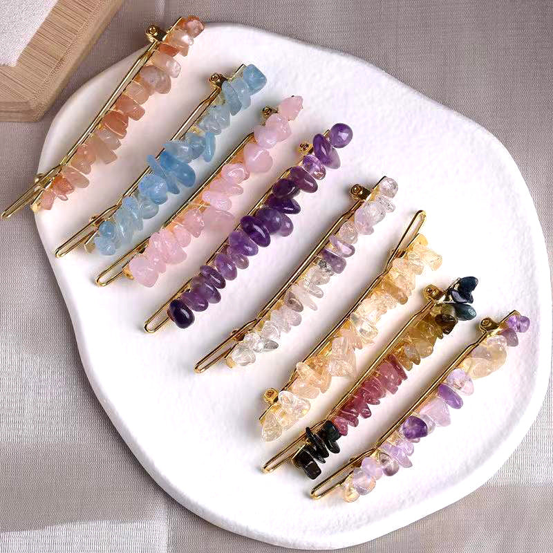 Irregular Stone Hair Clip L4200