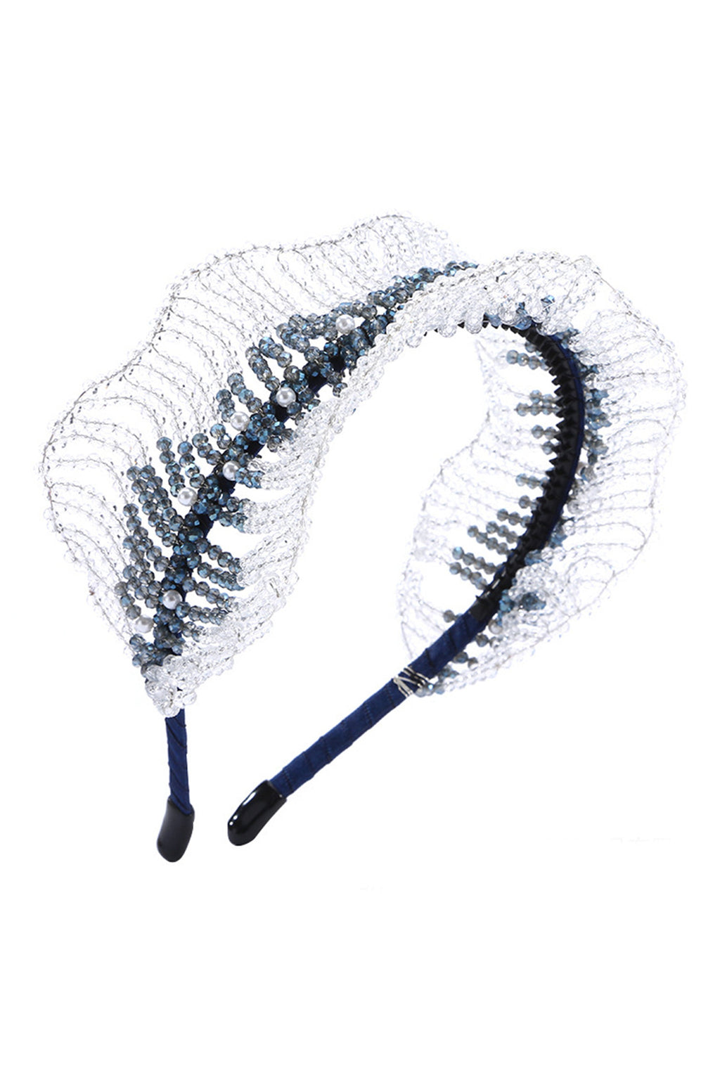 Crystal Bead Wave Headband L4209