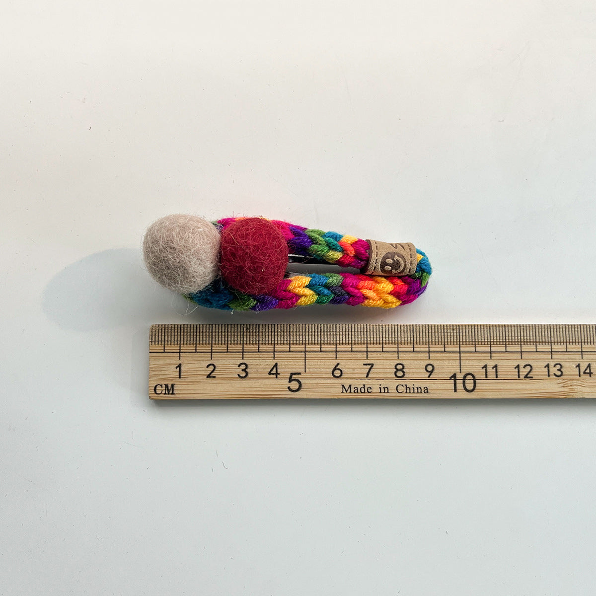 Pompom Braided BB Hair Clip L4217