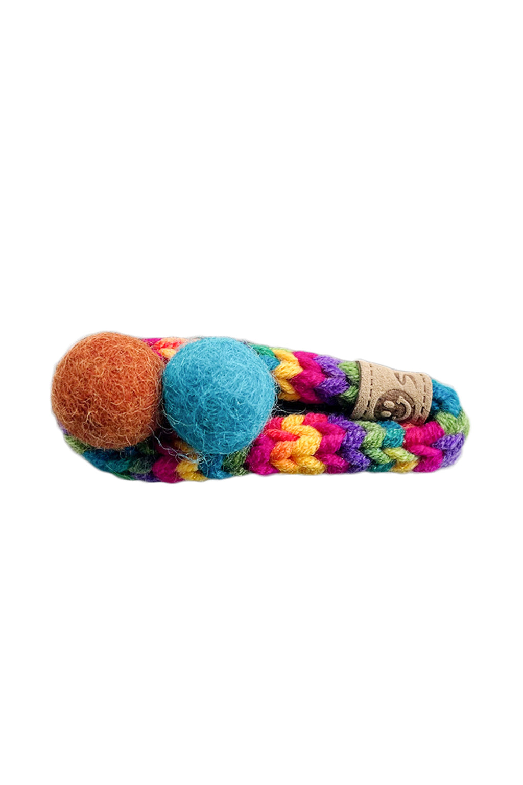 Pompom Braided BB Hair Clip L4217
