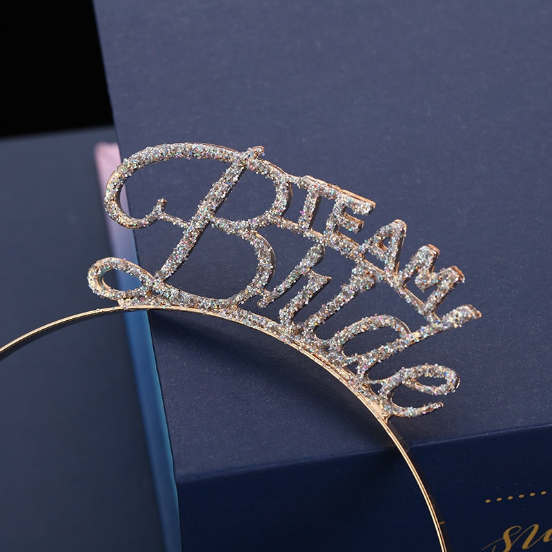 BRIDE TEAM Rhinestone Headband L4224