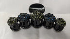Five Beads Rhinestone Hair Clip L4233