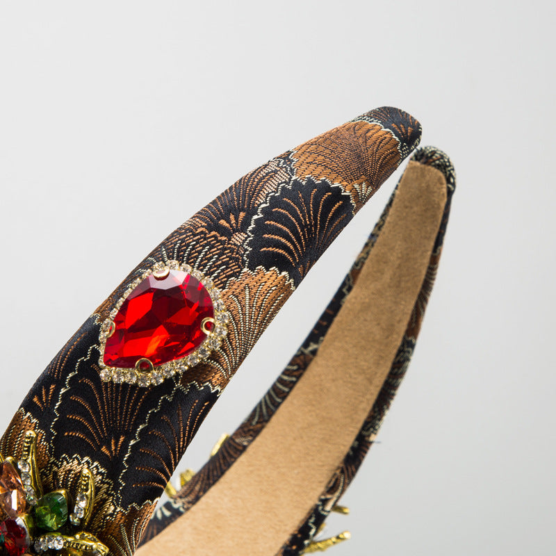 Flower Glass Drill Headband L4240