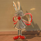 Bunny Bow Rhinestone Hair Clip L4253