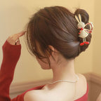 Bunny Bow Rhinestone Hair Clip L4253