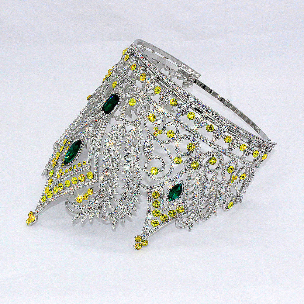 Baroque Rhinestone Crown Headband L4266