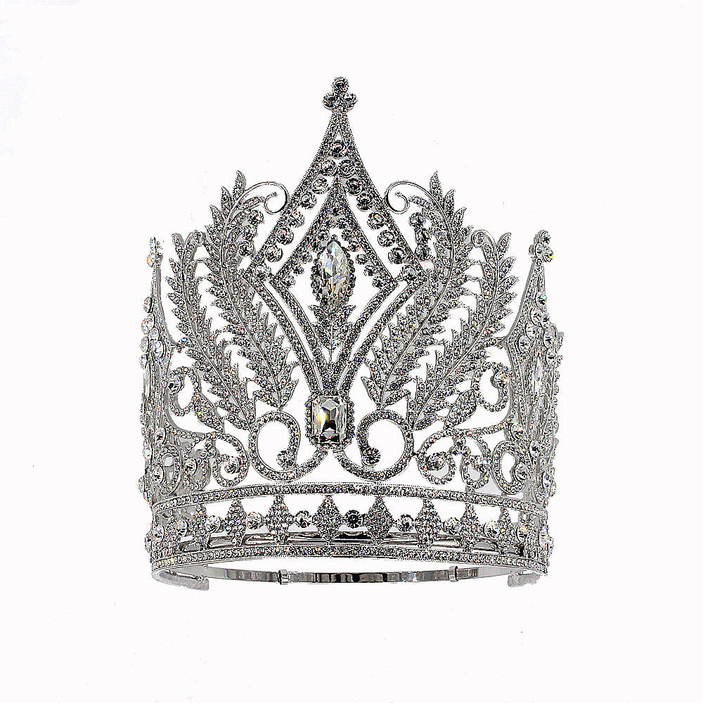 Baroque Rhinestone Crown Headband L4266