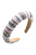 Crystal Seed Bead Sponge Headband L4292