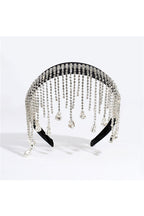 Teardrop Tassel Rhinestone Headband L4310