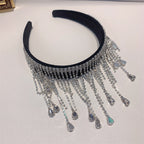 Teardrop Tassel Rhinestone Headband L4310