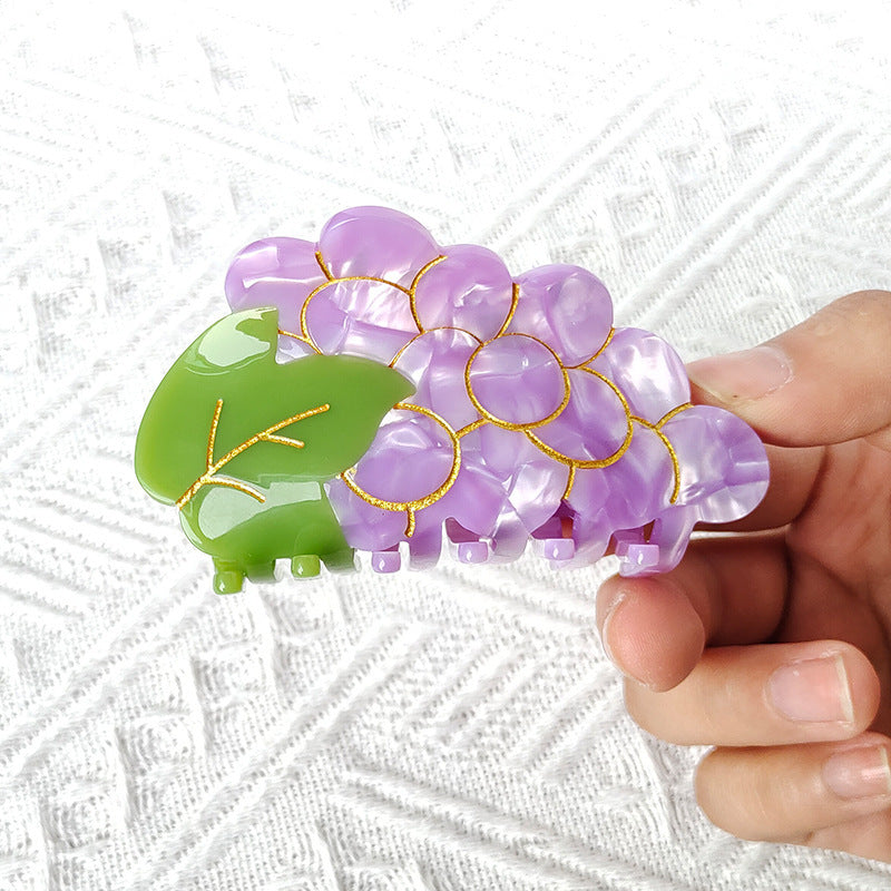 Grape Acrylic Hair Clip L4322