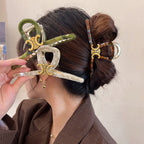 Cross Acrylic Hair Clip L4329