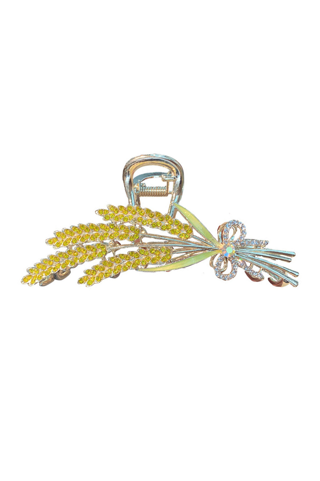 Ear of Wheat Rhinestone Hair Clip L4357