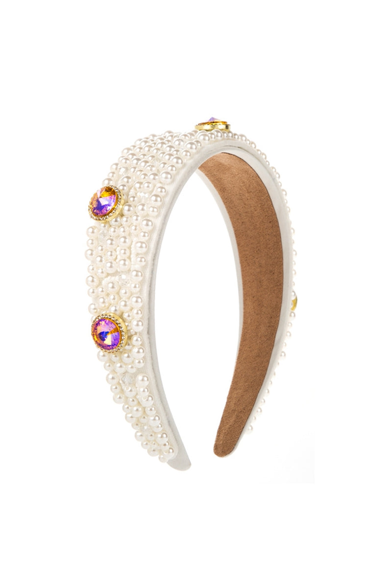 Baroque Pearl Rhinestone Headband L4367