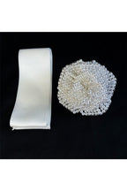 Floral Pearl Ribbon Headband Set L4369