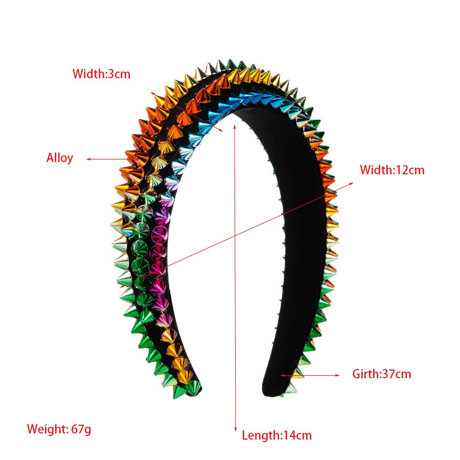 Punk Rivet Headband L4373