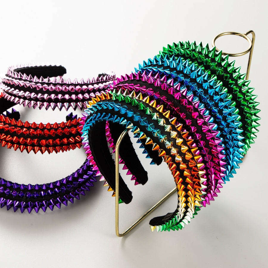 Punk Rivet Headband L4373