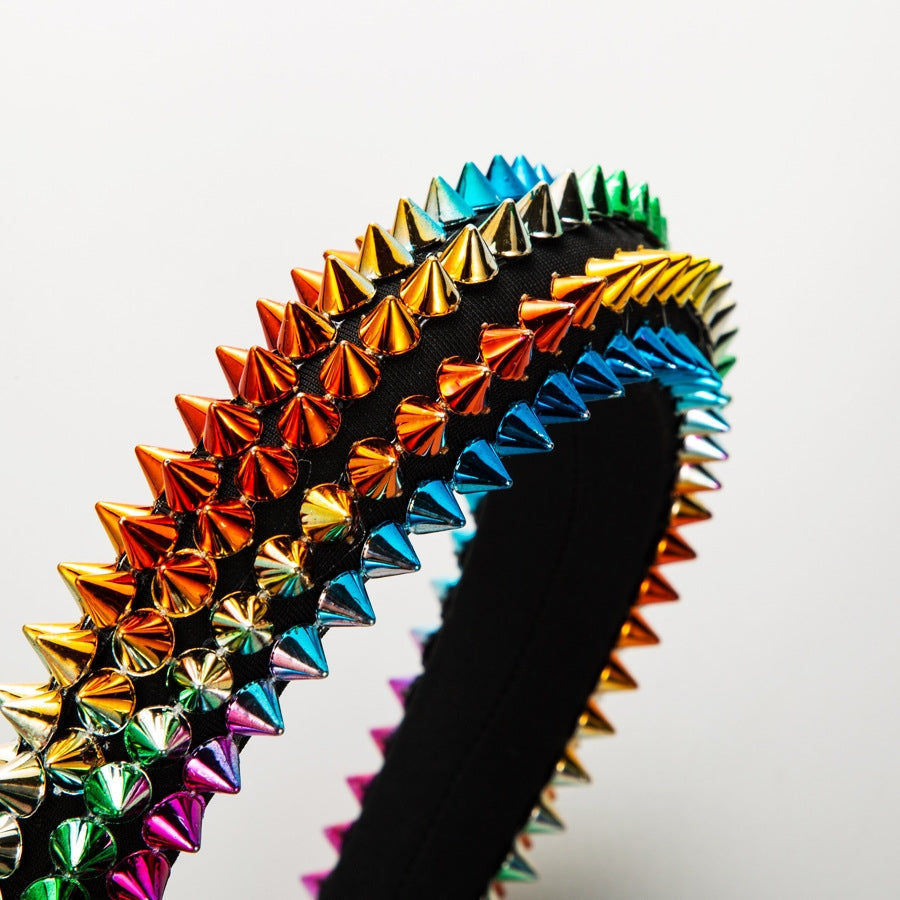 Punk Rivet Headband L4373