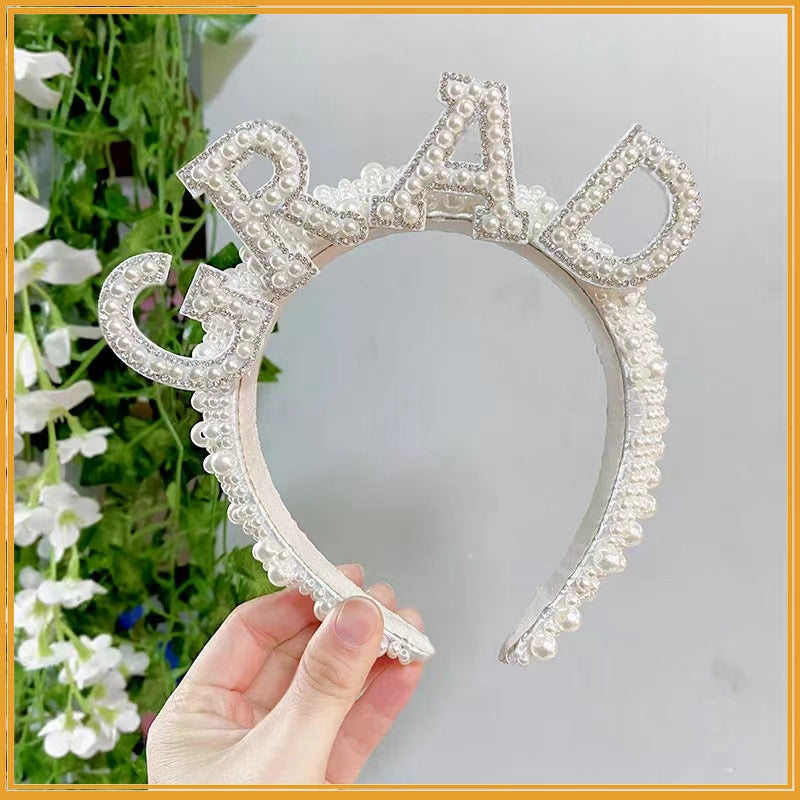 GRAD Pearl Headband L4376