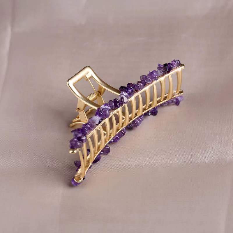 Natural Stone Bead Hair Clip L4382