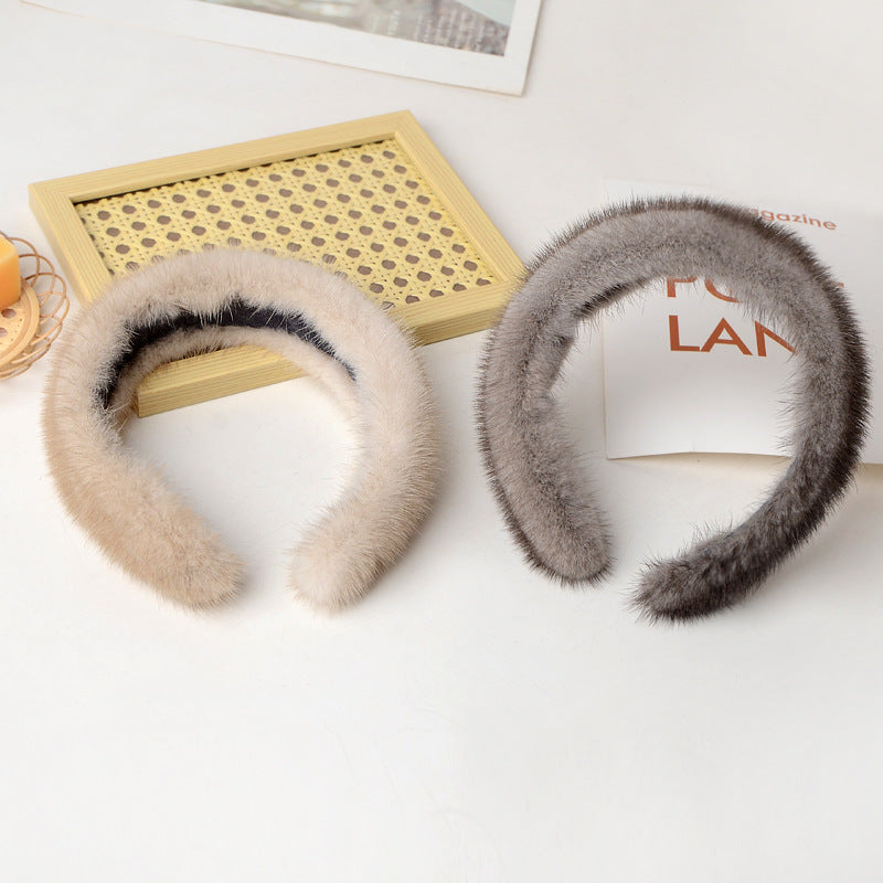 Mink Hair Headband L4394