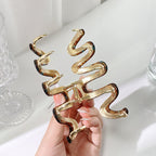Wave Acrylic Alloy Hair Clip L4407