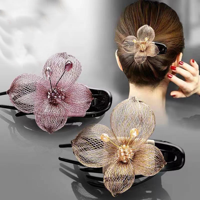 Flower Acrylic Hair Clip L4475