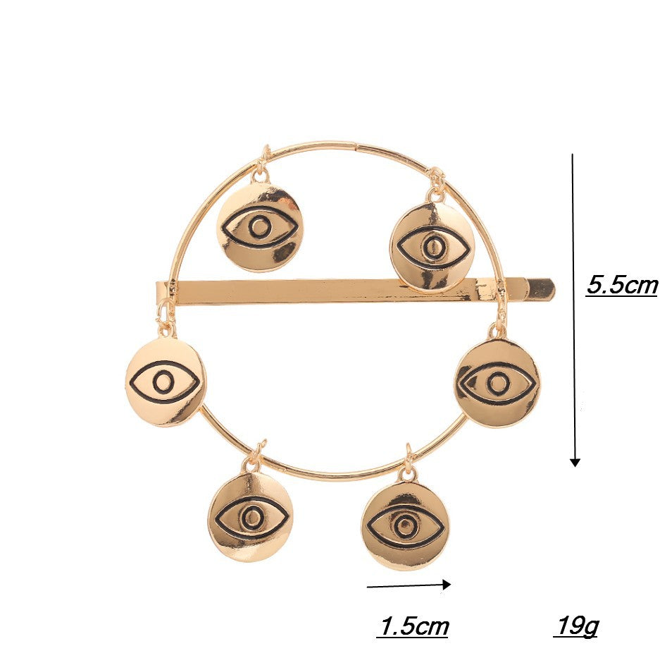 Evil Eye Alloy Hair Clip L4484