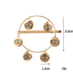 Evil Eye Alloy Hair Clip L4484