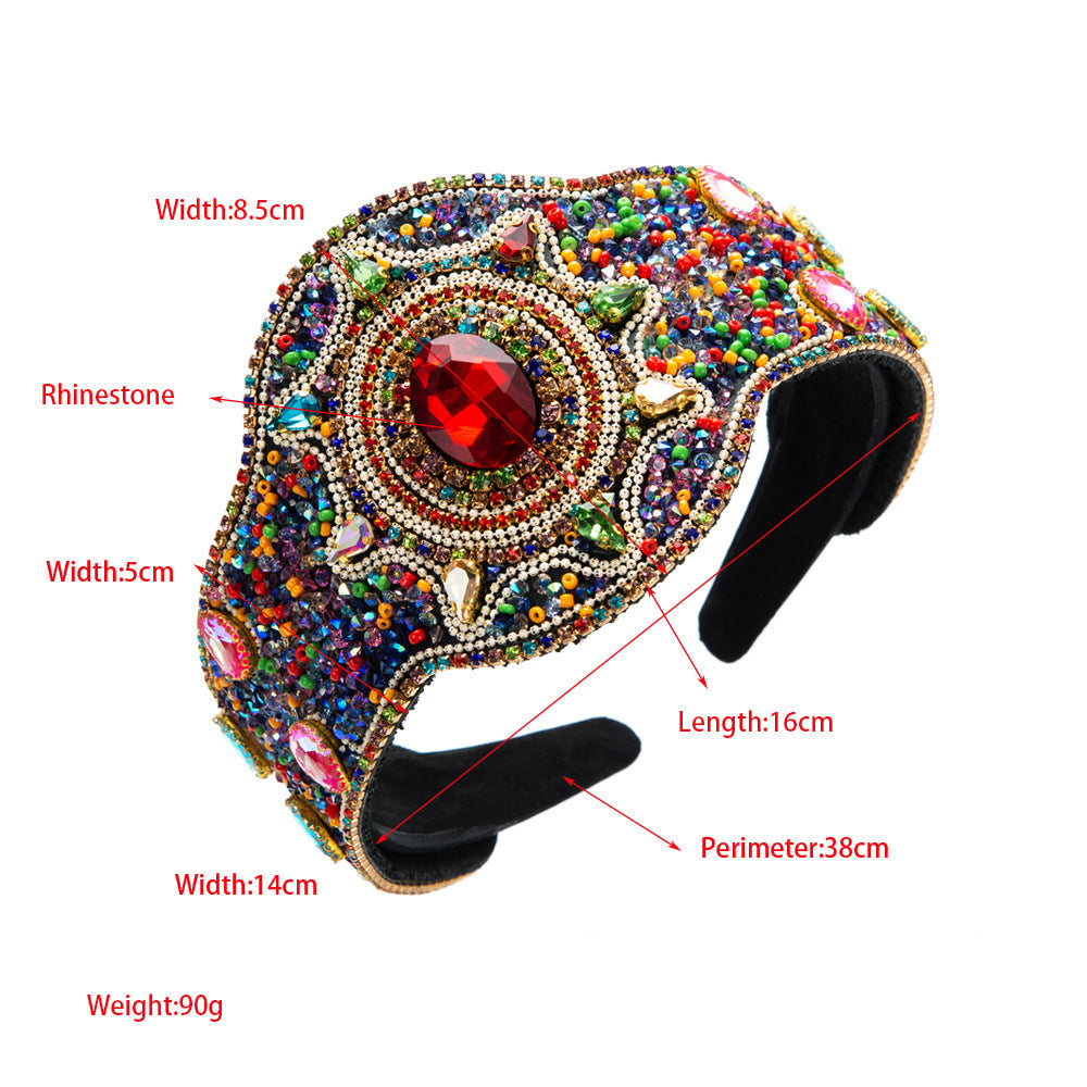 Baroque Rhinestone Headband L4498