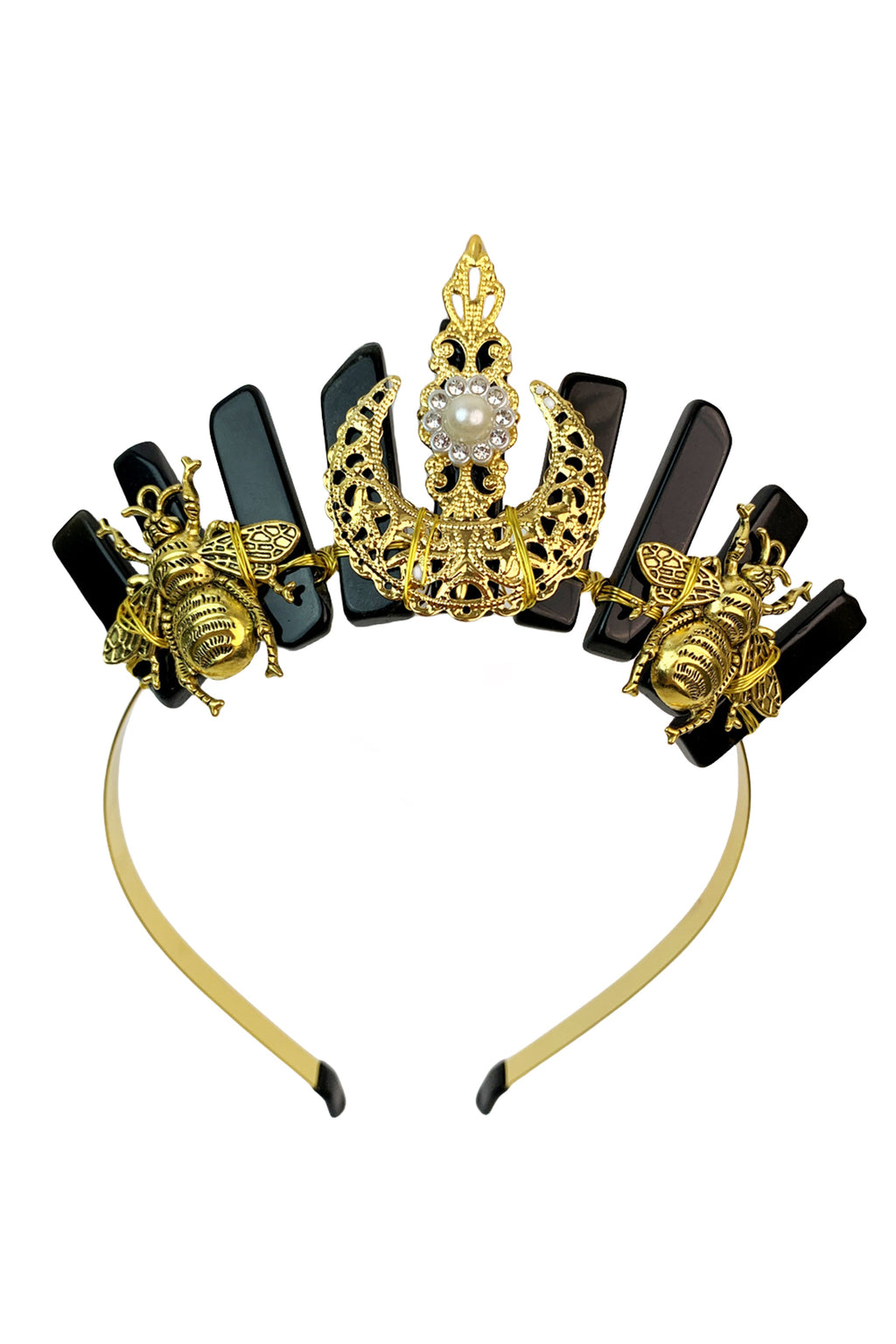 Bee Moon Obsidian Crown Headband L4527