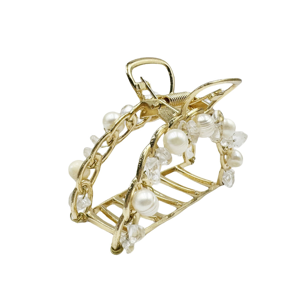 Freshwater Pearl Semiarc Hair Clip L4534