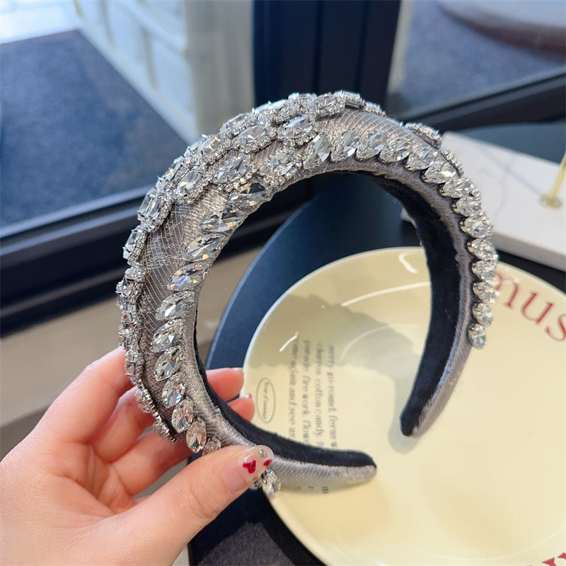 Baroque Rhinestone Sponge Headband L4564