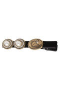 Oval Portrait Pearl Duckbill Clip L4579