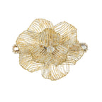 Flower Seed Bead Hair Frenchbarrette L4598