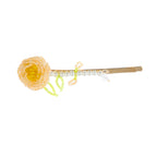 Floral Seed Bead Hair Clip L4631