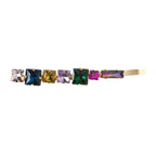 Multicolor Square Rhinestone Hair Pin L4639