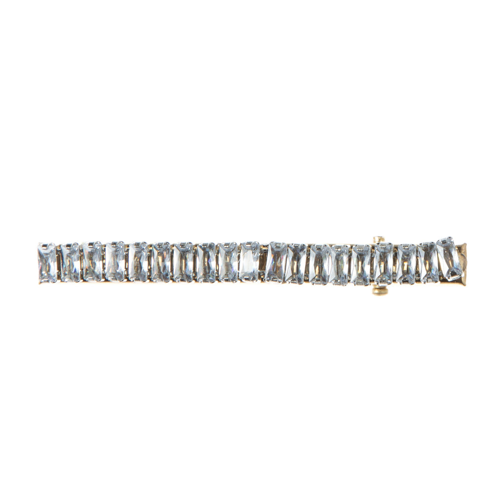 Cubic Zirconia Hair Duckbilled Clip L4640