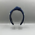 Heart Tassel Rhinestone Demin Headband L4642
