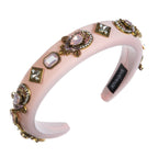 Baroque Rhinestone Sponge Headband L4648